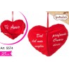 Cuore con Zip cm.25 Conf. Pz.1