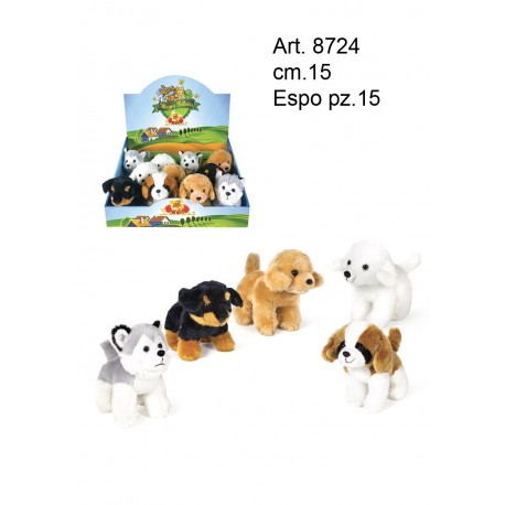 Pel. 5 Cagnolini Assortiti cm.15 Expo Pz. 15