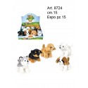 Pel. 5 Cagnolini Assortiti cm.15 Expo Pz. 5