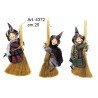 Befana su Scopa cm.25 conf. pz. 3
