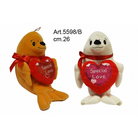 Pel. Foca c/Cuore cm.26 conf. pz. 2