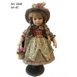 Bambola con Cestino Rose  cm.42  conf. pz. 1