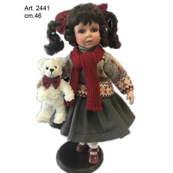 Bambola con sciarpa  cm.46  conf. pz. 1