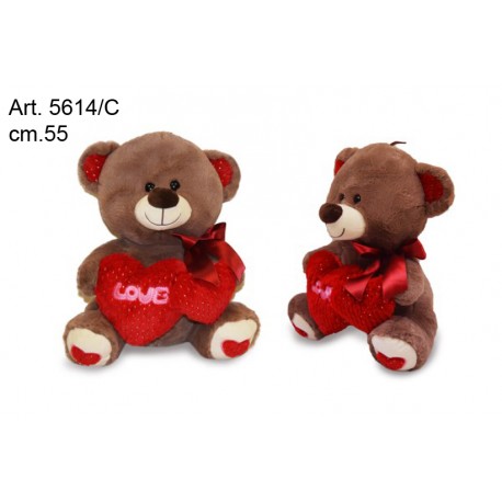 Pel. Orso Vintage c/Cuore cm.55 conf. Pz. 1