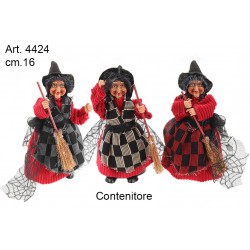 Befana Red Dress Container cm.16 pack. pcs. 6