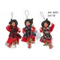 Befana Volante Vestito Rosso cm.16 conf. pz. 6