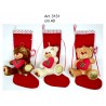 Bear Sock w/Heart cm.40 pack. pcs. 3