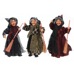 Befana Quadretti Contenitore cm.25 pz.3