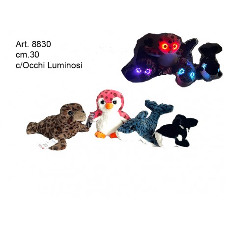 Peluche Animali c/Occhi Luminosi cm.30 pz.1