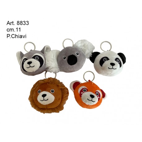 Peluche Animali Portachiavi cm.11 pz.5