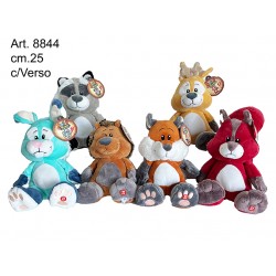 Peluche Animali della Foresta c/Verso cm.25 pz.6