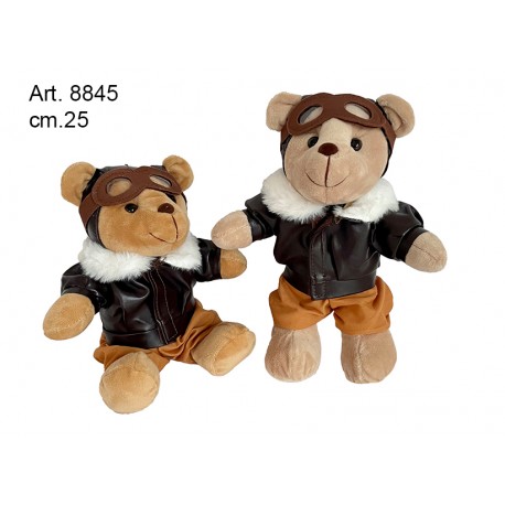 Peluche Orso Pilota cm.25 pz.1