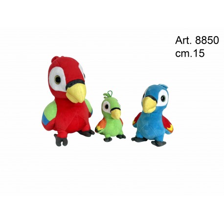 Peluche Pappagallo cm.15 pz.3