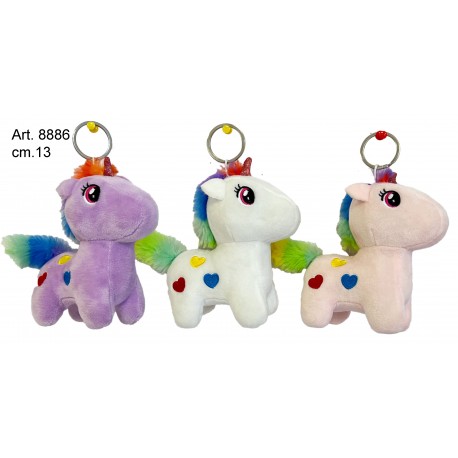 Peluche Pony Portachiavi cm.13 pz.3