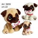 Peluche Cane c/Osso cm.22 pz.1