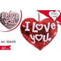Peluche Cuore Gigante Gira Brilla cm.60 pz.1
