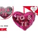 Peluche Cuore Gira Brilla cm.15 pz.1