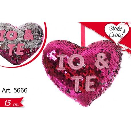 Peluche Cuore Gira Brilla cm.15 pz.1