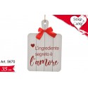 Tagliere in Legno "L'AMORE" cm. 35 PZ.1