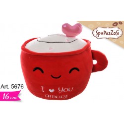 Peluche Tazza Cuoricino cm.16 pz.1