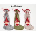 Calza Befanella Fiocco cm.40 col. ass.ti conf. pz. 3