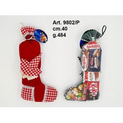 Calza Befana Cappello cm.40 g.484 (col. Ass.ti) conf. Pz. 3