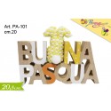 Scritta Legno Pasqua cm.20 conf. Pz. 1