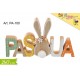 Scritta Legno Pasqua cm.21 conf. Pz. 1