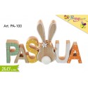 Scritta Legno Pasqua cm.21 conf. Pz. 1