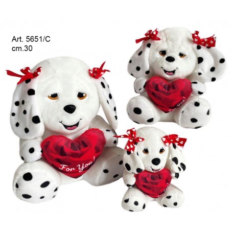 Pel. Dalmata c/Cuore cm.30  conf. Pz. 1