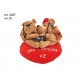 pel. Coppia su Cuore cm.25 conf. Pz. 1