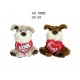 pel. Cagnolino c/Cuore cm.24 (2 colori) conf. Pz. 1