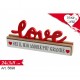 Scritta  LOVE in Legno cm.24x11 conf. Pz. 1