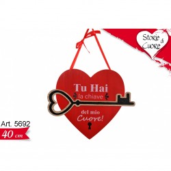 Pendaglio Cuore in Legno cm.40 conf. Pz. 1