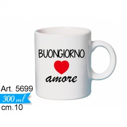 Tazza BUONGIORNO AMORE cm.10 conf. Pz. 1