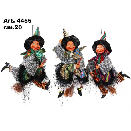 Befana Volante Calipso  cm.20 (col. ass.ti) conf. pz.3