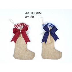 Calza Mignon Juta Fiocco Glitter cm.20 (col. ass.ti) conf pz.6