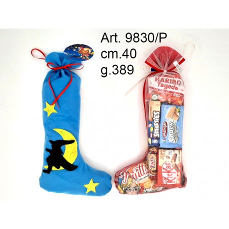 Calza Befana Ombra cm.40 g.389 (col. ass.) conf. Pz. 3