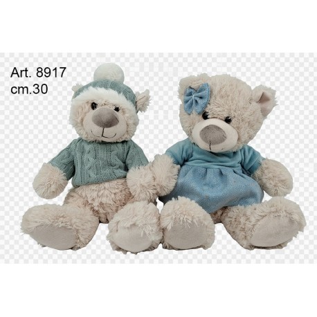 Pel. Orsetti Lui e Lei cm.30 conf. pz. 2 ass.ti