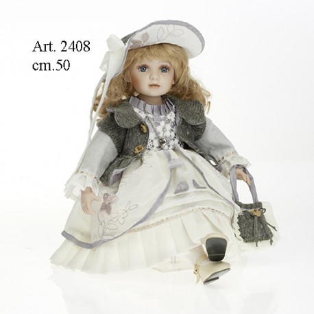 Bambola Victoria cm.50 Seduta