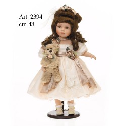Bambola vestito chiaro cm.48