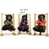 Befana su Altalena cm.23 conf. Pezzi 3