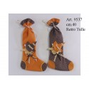 Calza testa Befana in Cotone Pois cm. 40
