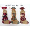 Calza Juta con testa Befana e Sciarpa cm.40