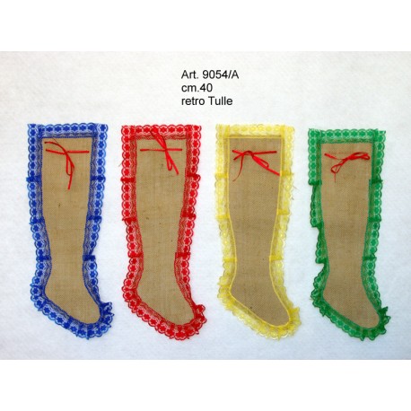 Calza Juta Trina colorata cm.40 Conf. Pz.6