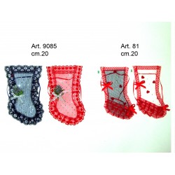 Calza Mignon Glittter cm. 20 Conf. Pezzi 6