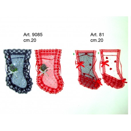 Calza Mignon Glittter cm. 20 Conf. Pezzi 6