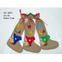 Calza Juta W la Befana cm.40 Conf. Pz.3