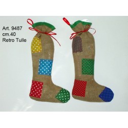 Calza Juta Toppe Pois cm.40 Conf. Pezzi 6