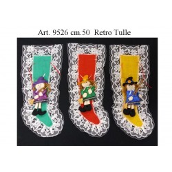 Calza Juta colorata cn Bef. di pezza cm.50 pz. 3
